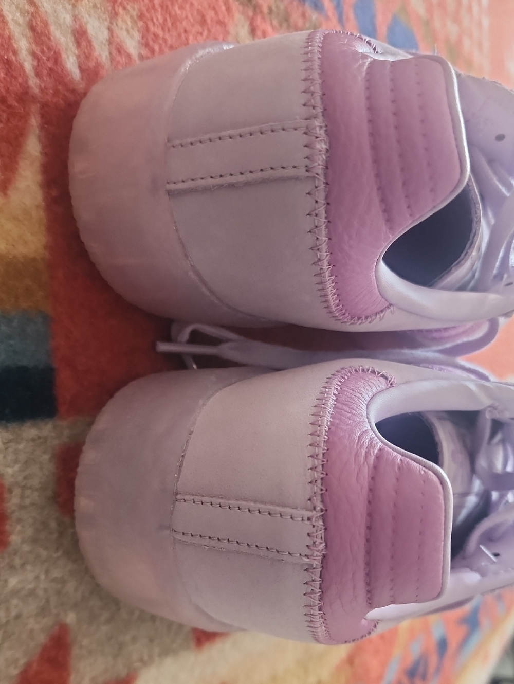 adidas Lavender Low-Top Samba Womens Suede Sneakers - Size 8 - Picture 4 of 7